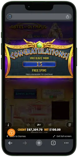 Gates Of Olympus Super Scatter Free Spins Bonusronde
